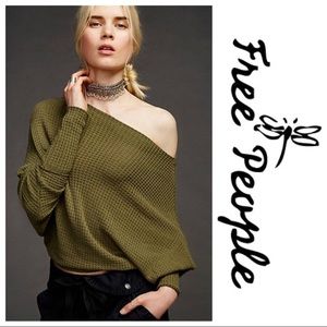 ‼️SALE - CLOSET CLOSING‼️NWT [Free People] Oversized Sweater Thermal Top